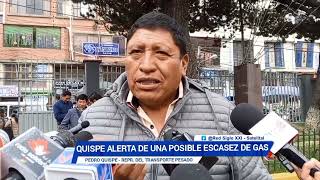 QUISPE ALERTA: "SE ACABA EL GAS EN EL PAIS" 