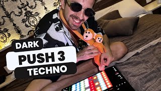 Epic Live Push 3 Dark Techno Set with Surprise Monkey Guest