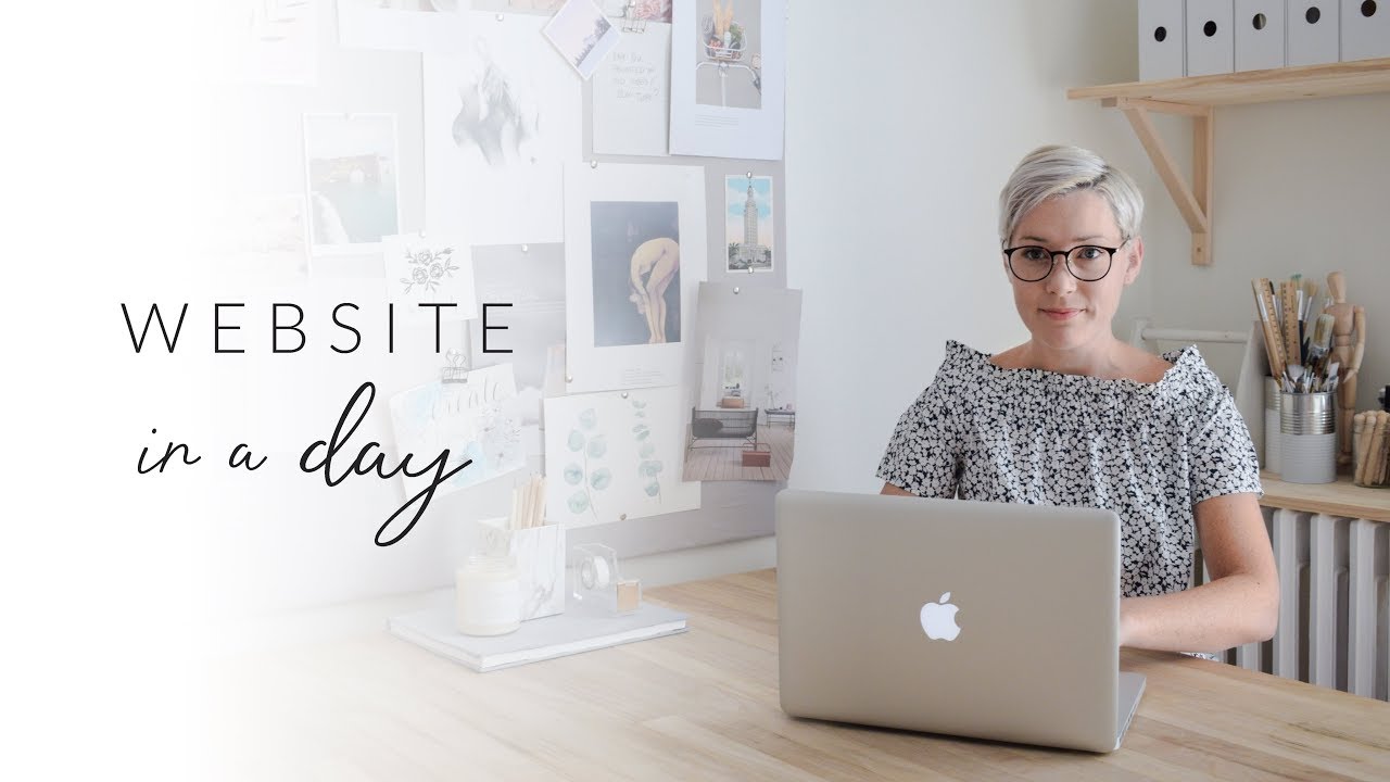 Website in a Day Challenge! Make Your Site With WIX watercolor brands