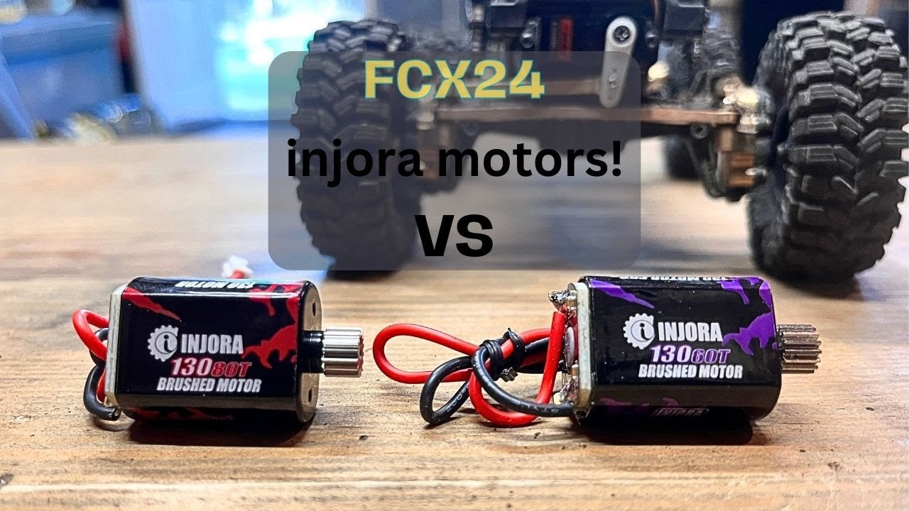 injora 80t VS 60t! new fcx24 motors! crazy fast! 