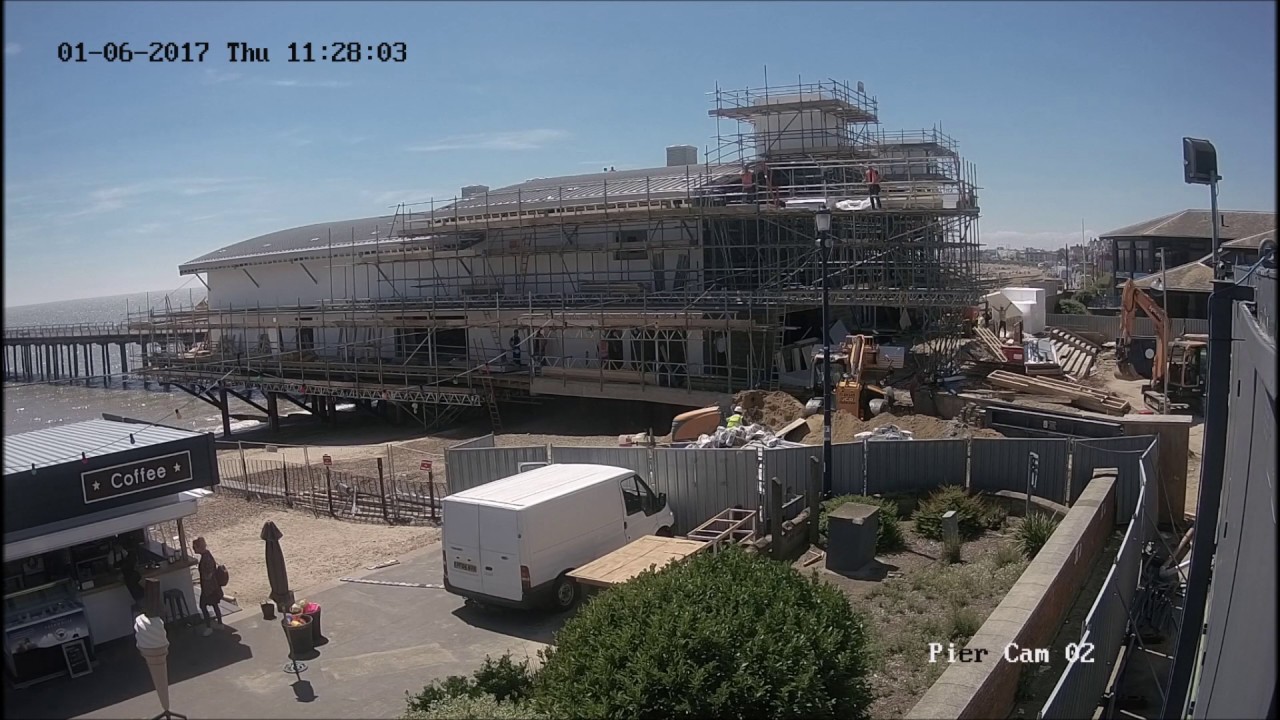 Building of the new Felixstowe Pier Clip 23 YouTube