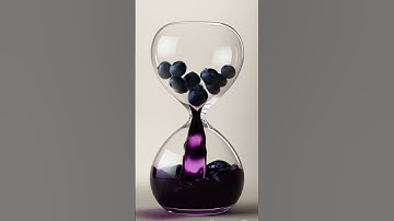 Hypnotic Blueberry Juice Transformation  #3danimation #hourglass #oddlysatisfying #satisfying #asmr