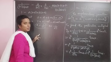 Higher Order Differential Equation with Q(x)=e^x tan(x), Problem has complementary and particular sl