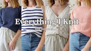 Everything I knit this summer (with try on!) | Beginner to advanced pattern inspiration