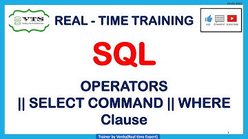 Class- 7 :: SQL || OPERATORS || SELECT Command || Where Clause || SQL and PLSQL real-time training