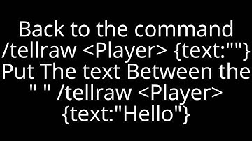 /tellraw Minecraft Tutorial