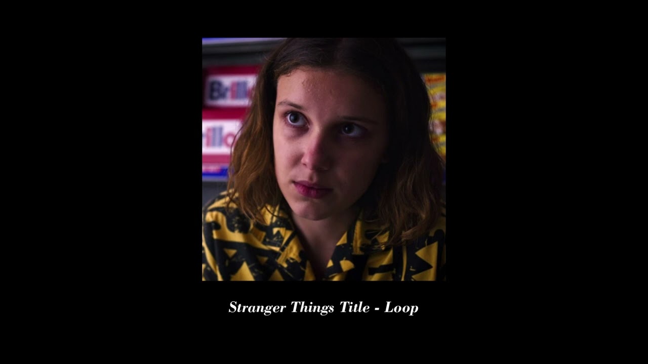 Stranger Things title sequence on loop 🕰
