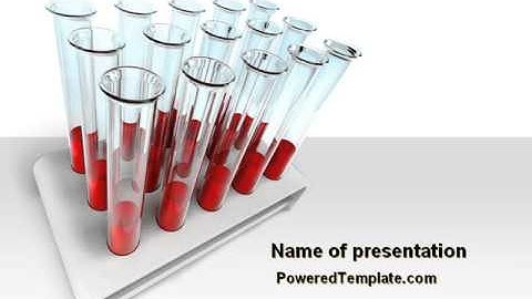 Blood Test Samples PowerPoint Template by PoweredTemplate.com