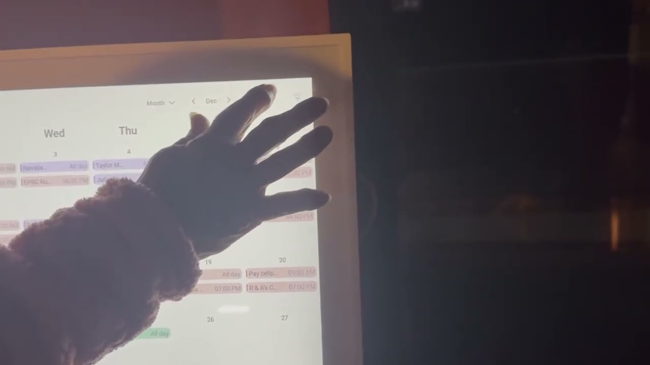 Цифровой календарь, электронный календарь и таблица домашних обязанностей, 21,5 дюйма. Как органи...