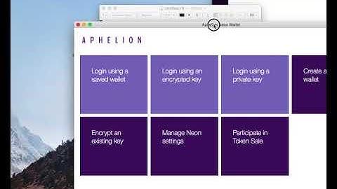 How to Create an APH Wallet and Participate in the Aphelion ICO