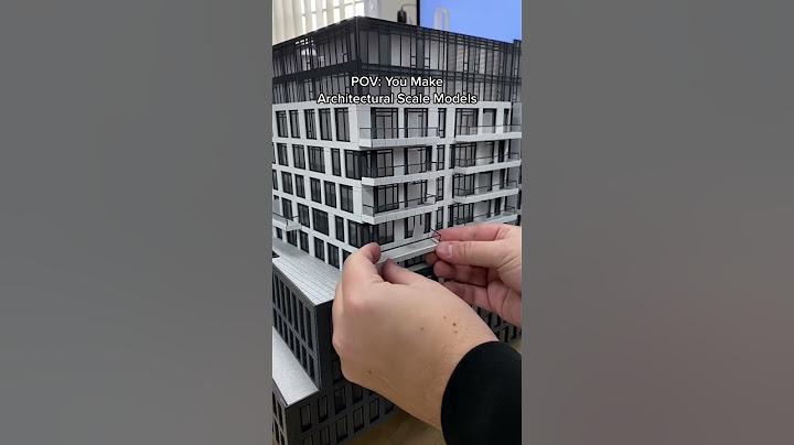 POV: You Make Architectural Scale Models✨ #architecture