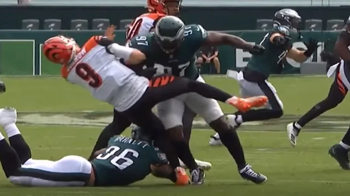 Joe Burrow Gets Destroyed by Malik Jackson | NFL W...