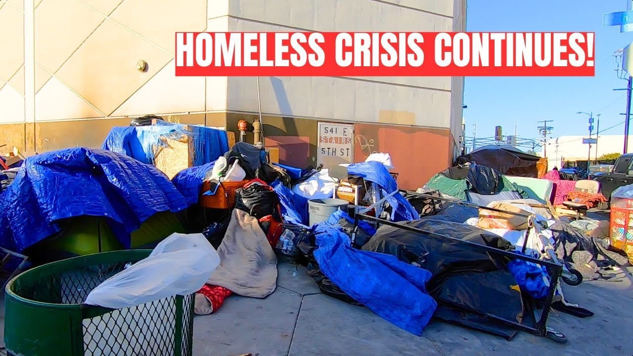 WALKING THROUGH DOWNTOWN LOS ANGELES SKID ROW 4/11/2023