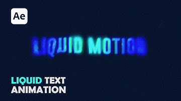 After Effects Tutorial | Custom Liquid Glitch Text Animation in After Effects