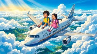 ✈️ Flying to Grandma’s Village | A Heart-Touching Family Journey ❤️ | Ghibli Style Animation