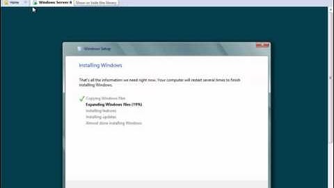 How to install Windows Server 8 beta on VMware Workstation 8.0.FLV