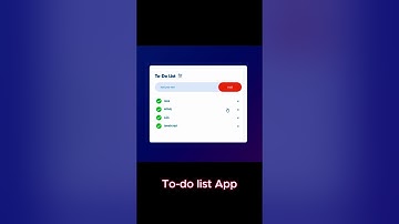 Beginners Tutorial: To-Do list App using HTML CSS and JS #webdevelopment #html #todolist #short