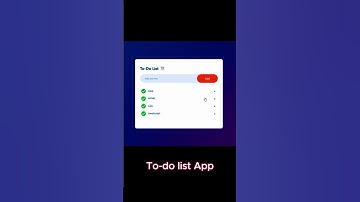 Beginners Tutorial: To-Do list App using HTML CSS and JS #webdevelopment #html #todolist #short