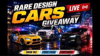 RARE DESIGN CARS GIVEAWAY LIVE 🔥 BMW M2 + FORTUNER + FORD F650 | CPM LIVE STREAM