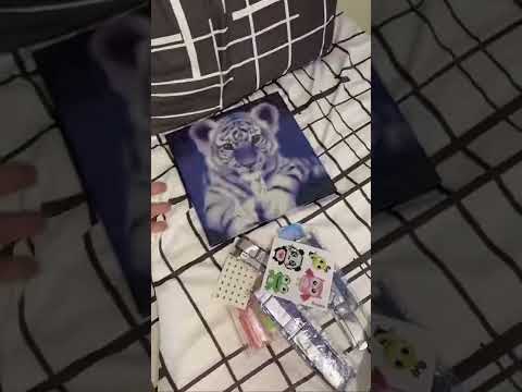 Собираю алмазную мозаику *тигр*