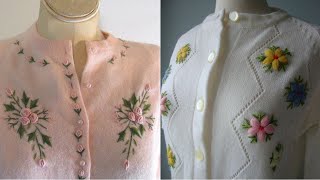 Simple + Beautiful Hand Embroidered and knitted warm wool sweaters