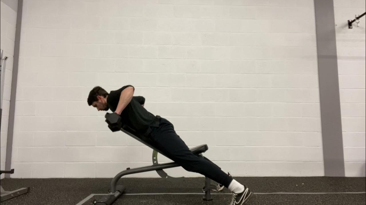 Elbow Out Chest Supported DB Row YouTube