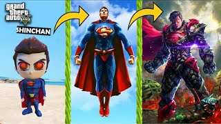 SHINCHAN Become GOD SUPERMAN in GTA 5 | THUGBOI MAX