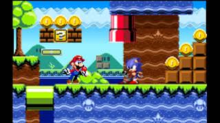 Fnf Super Mario Bros Funkers Cover - Lets Go But Mario And Sonic Sings It