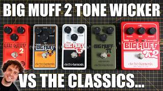 EHX Big Muff 2 Tone Wicker vs Green Russian Muff, Op-Amp Big Muff