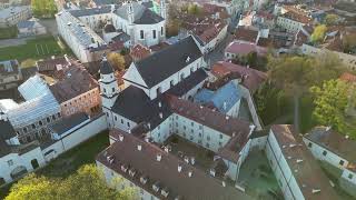 Vilnius Old Town From The Sky Day And Night Drone Flight