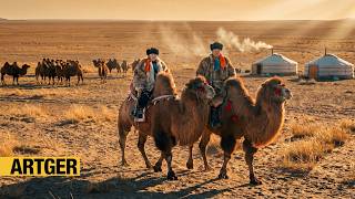 Amazing Camel Farming Life in a Mongolian Gobi! Full Documentary