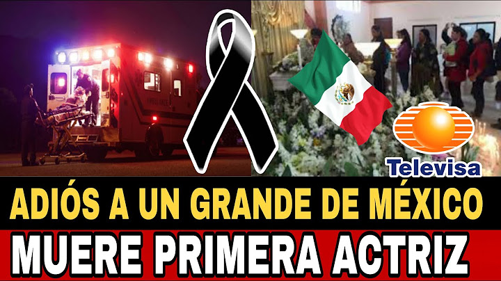 ✝️LUTO EN EL ESPECTÁCULO Y LA TELEVISION