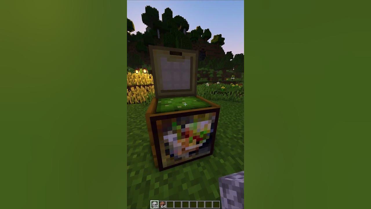 How to build a working trash can in Minecraft🗑️ !!! (Tutorial) shorts