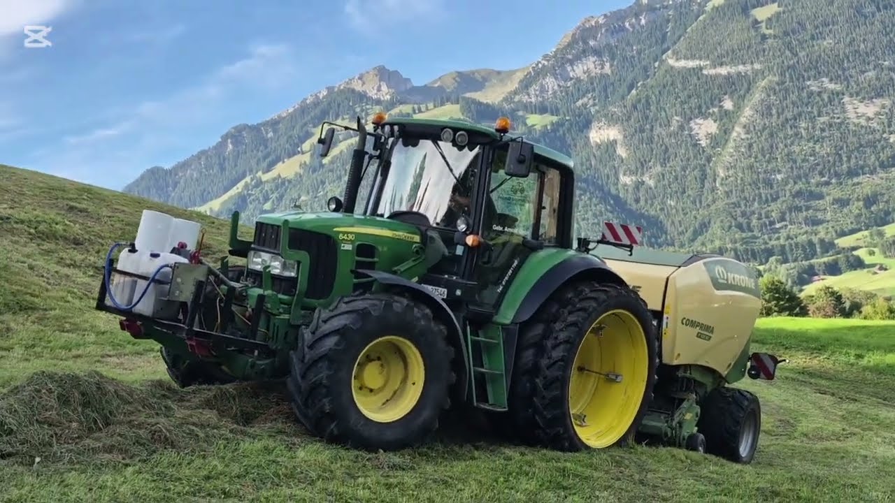 John Deere 6430 Premium Krone comprima 125 
