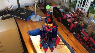 fischertechnik: Druckluft-Ball-Balancierer mit nur 8 ft Kompressoren