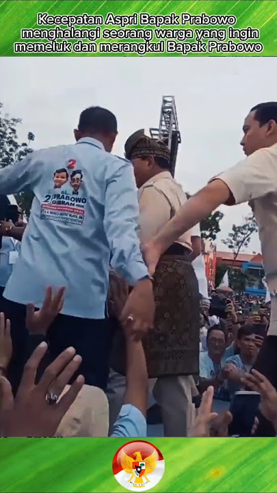 Kecekatan Aspri Bapak Prabowo dalam menghadang warga #short #prabowo #paspampres #prabowosubianto