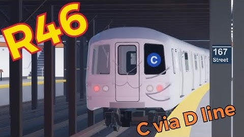 R46 C train ride | C via D line | Roblox | (TikTok)