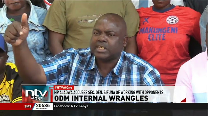 MP Aladwa accuses Senator Edwin Sifuna of defying ODM and its leader Raila Odinga