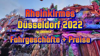 Rheinkirmes Düsseldorf 2022 Fahrgeschäfte Preise