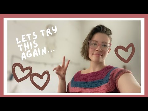 Let's try this again... | Crochet Raglan | Crochet with me | Studio Vlog