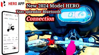 New 2024 Model Hero Splendor Xtec Bluetooth Connection in Hero app Full process screenshot 3