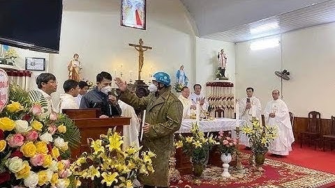 Video Full l HAI KẺ LẠ MẶT QUẤY RỐI KHI ĐỨC TỔNG GIUSE VŨ VĂN THIÊN ĐANG DÂNG THÁNH LỄ TẠI HOÀ BÌNH