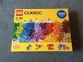 LEGO Classic 10717 "Bricks Bricks Bricks" Unboxing, Part Analysis, Speedbuild & Review