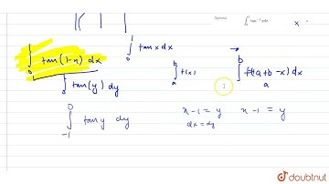 Area of the region bounded by the curve y=tanx and lines y = 0 and x = 1 is | 12 | AREA | MATHS ...