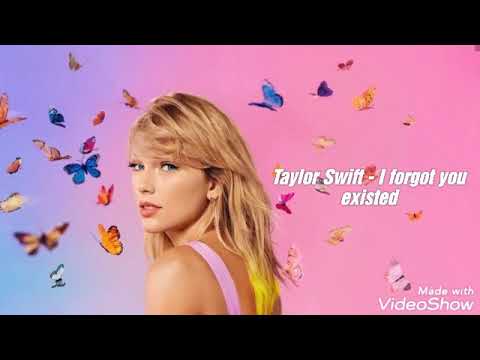 taylor-swift---i-forgot-you-existed-(lyrics)