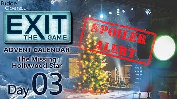 Exit The Advent Calendar 2025: 3rd Day (The Missing Hollywood Star)