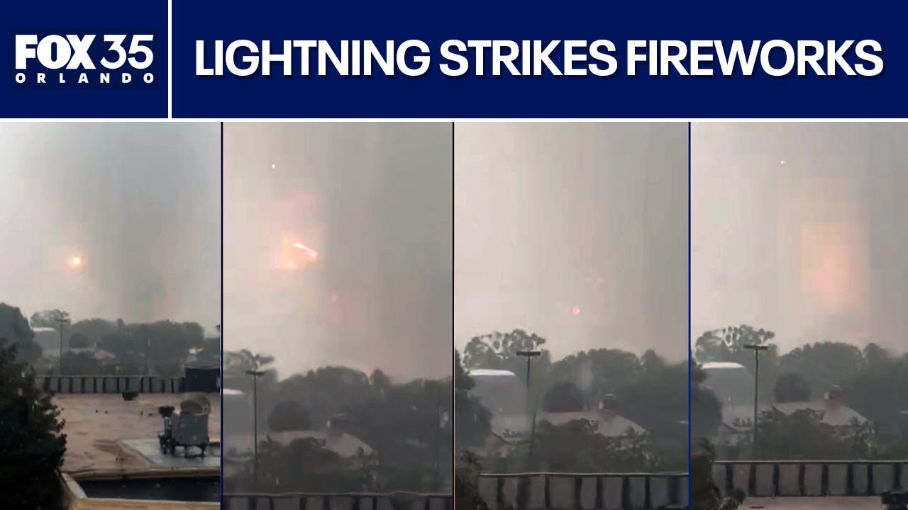 Lightning strike triggers early fireworks detonation in Sanford