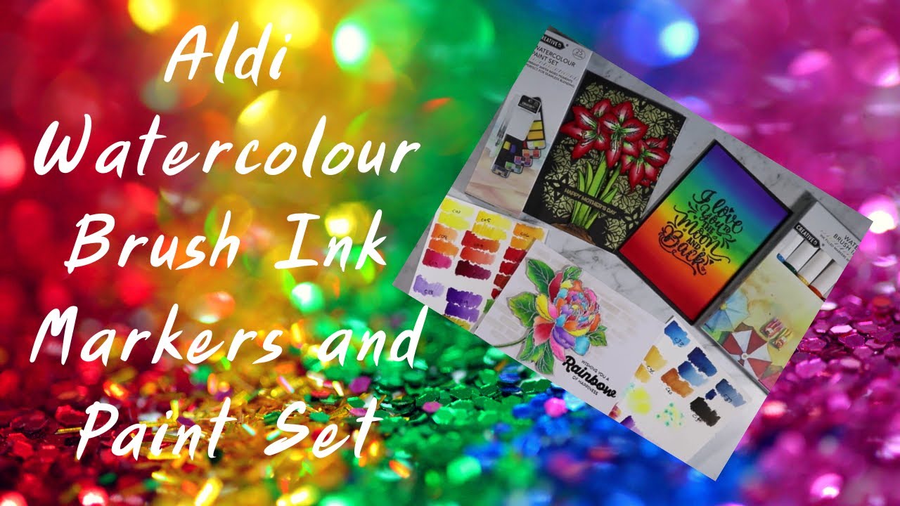 Aldi Watercolour Brush Ink Markers and Paint Set (Short Version) YouTube