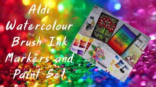Aldi Watercolour Brush Ink Markers And Paint Set (Short Version)