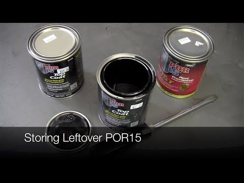 POR15 How to save Money and any leftovers in the original can. Yes it can  be done. 